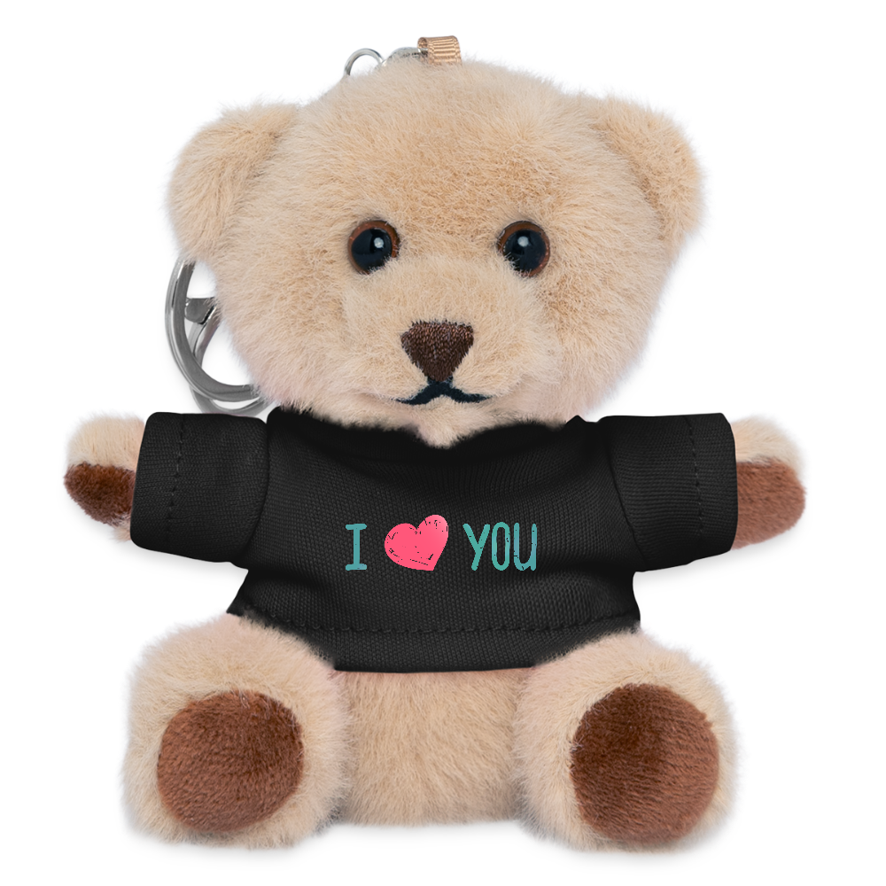 I love you Gift Plush keyring - black