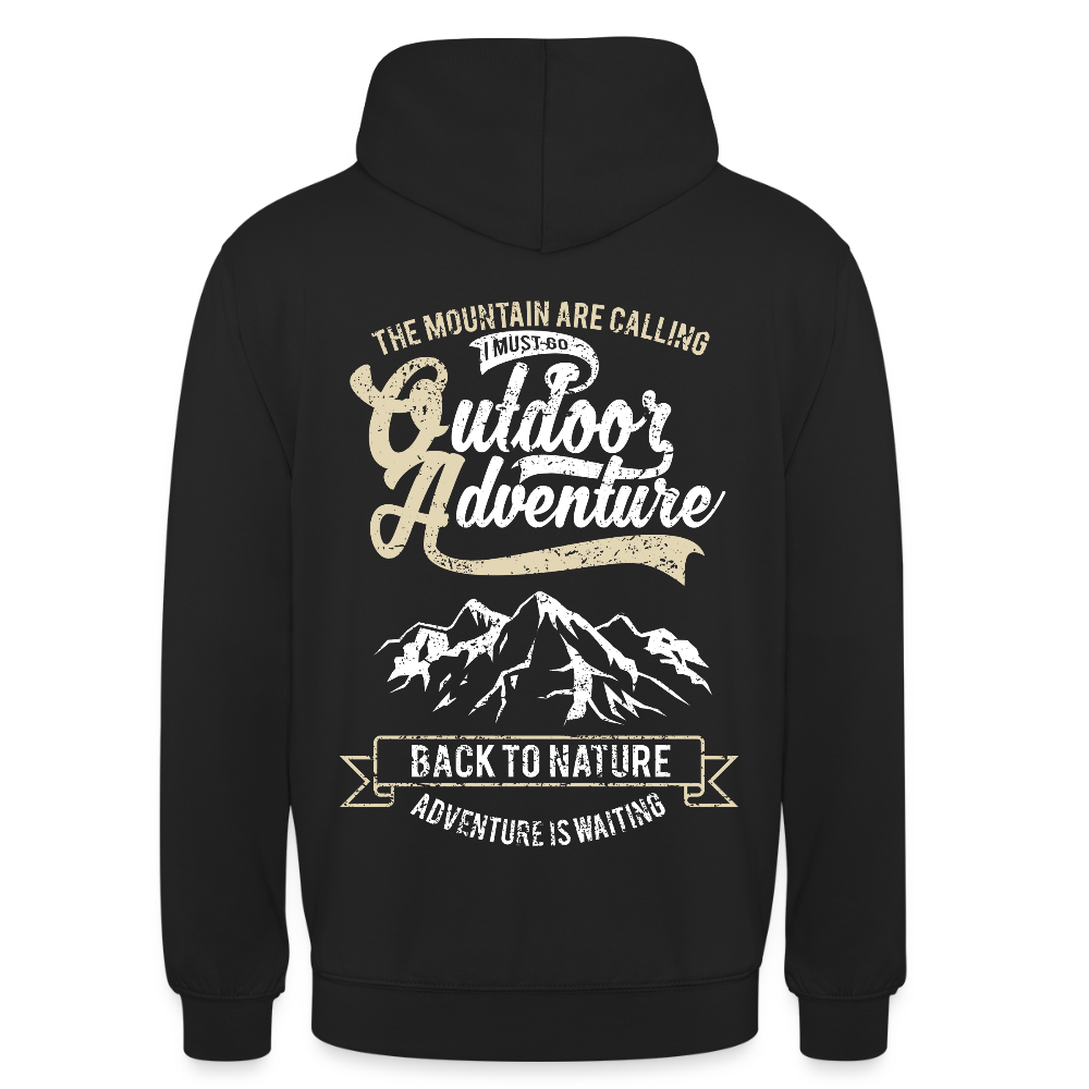 Outdoor Adventure Unisex Hoodie - black