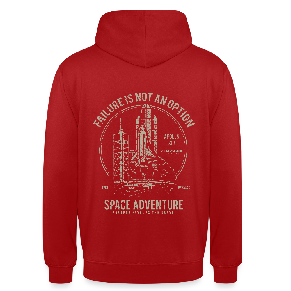 Space Adventure Unisex Hoodie - red