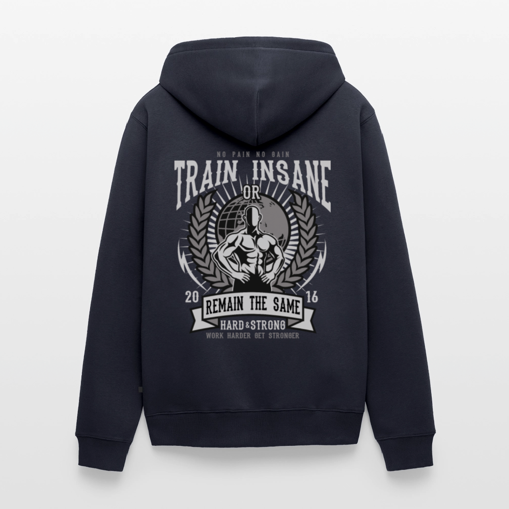 Train Insane Men's Premium Hooded Jacket - navy