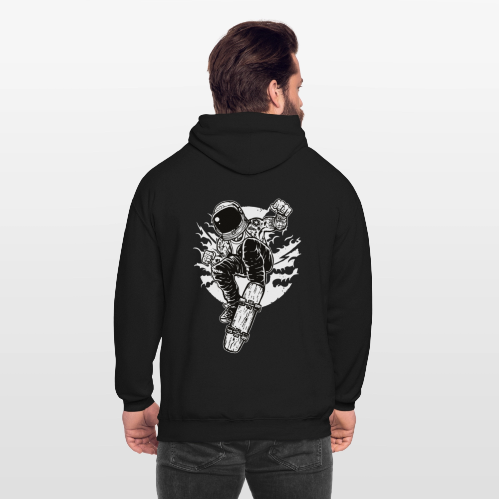 Astraunaut Space Skater Unisex Hoodie - black