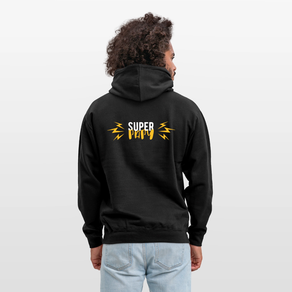 Super Papy 3 Unisex Hoodie - black