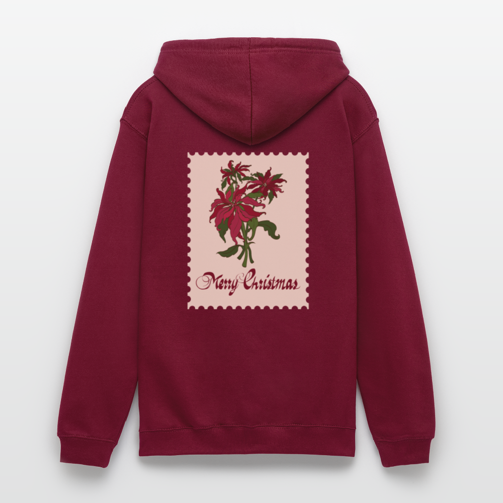 Merry Christmas Unisex Hoodie - bordeaux