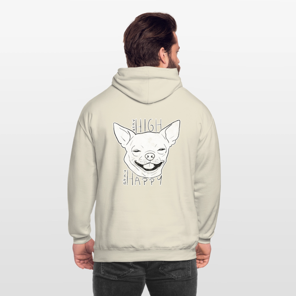 Stay high stay happy Unisex Hoodie - vanilla