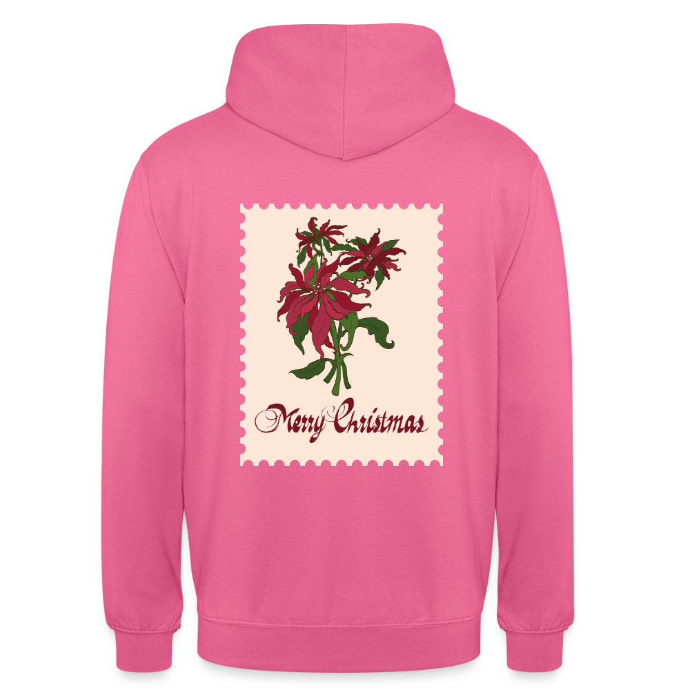 Merry Christmas Unisex Hoodie - pink