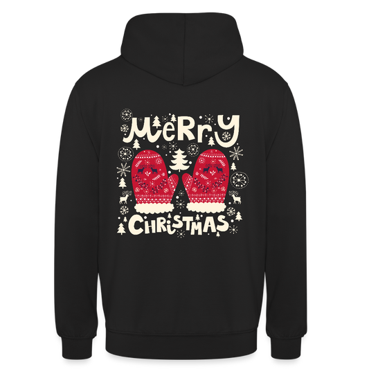 Merry christmas gloves Unisex Hoodie - black