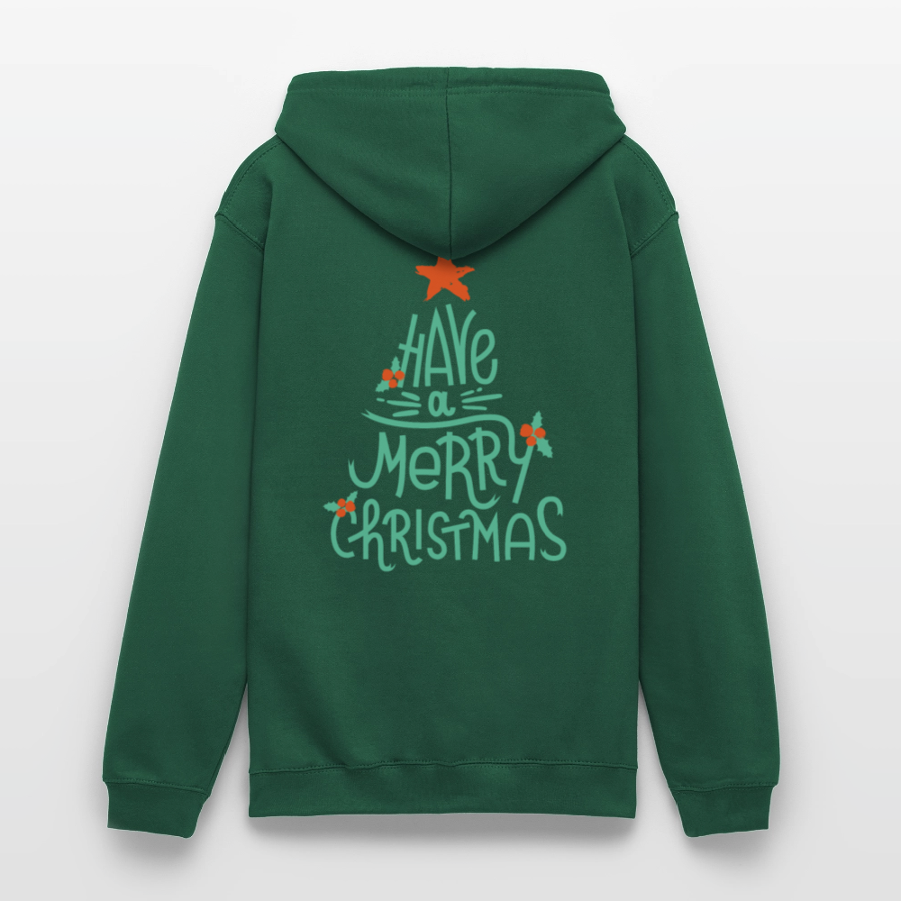 Merry christmas Unisex Hoodie - bottle green