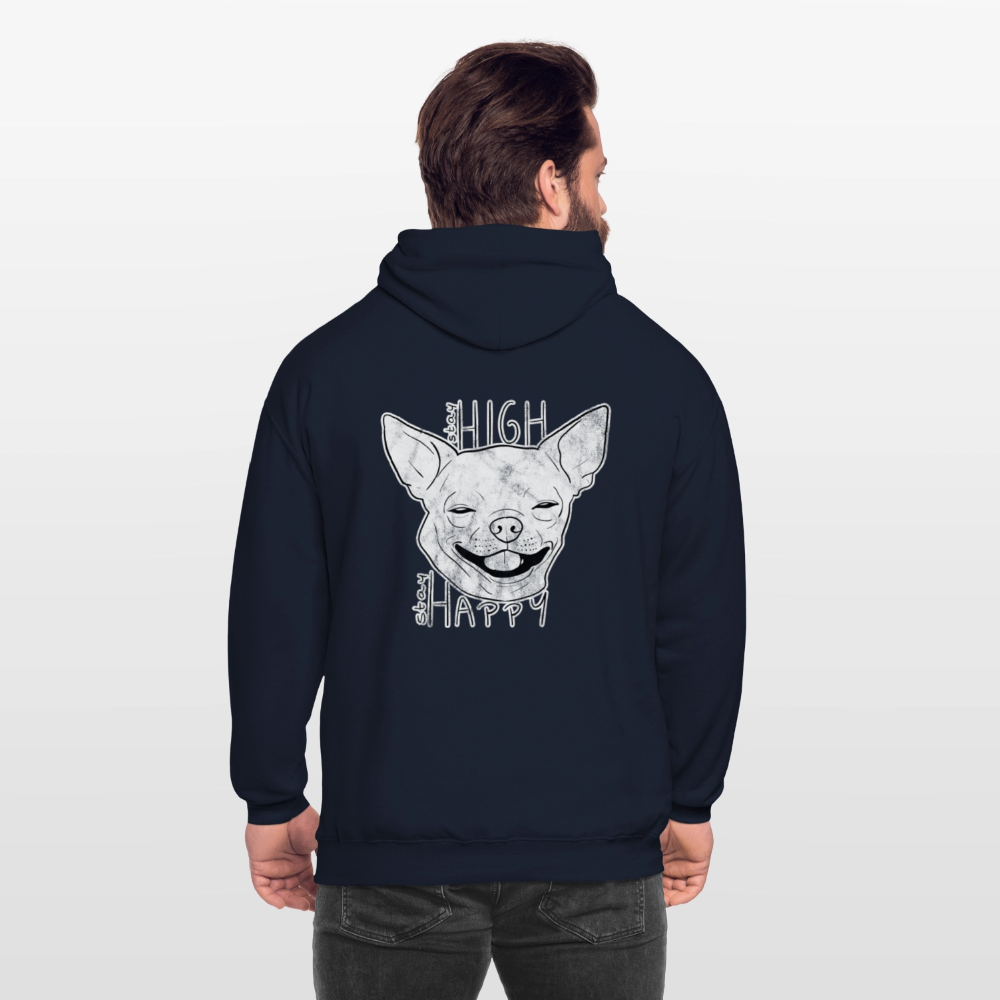 Stay high stay happy Unisex Hoodie - navy