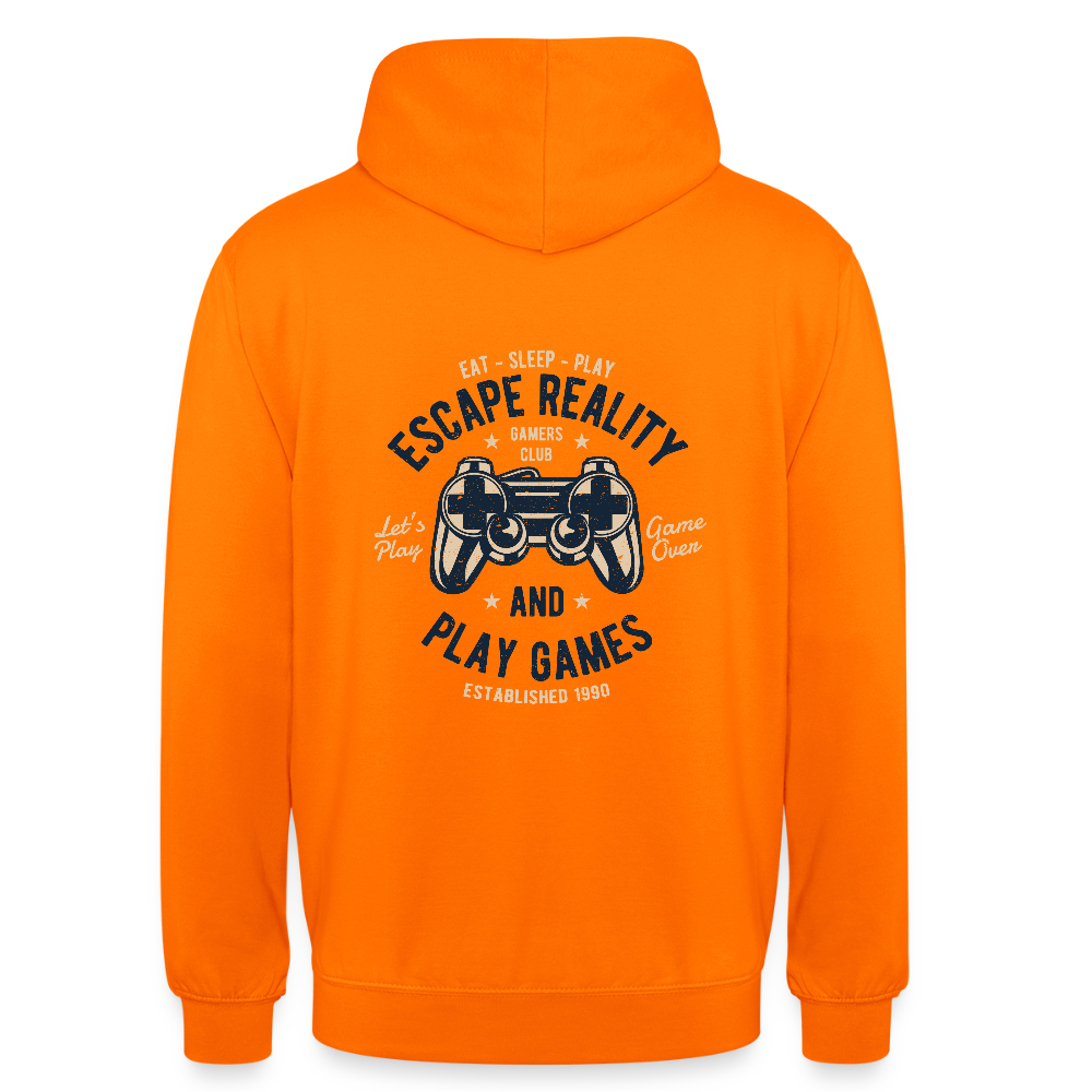 Escape Reality Unisex Hoodie - orange