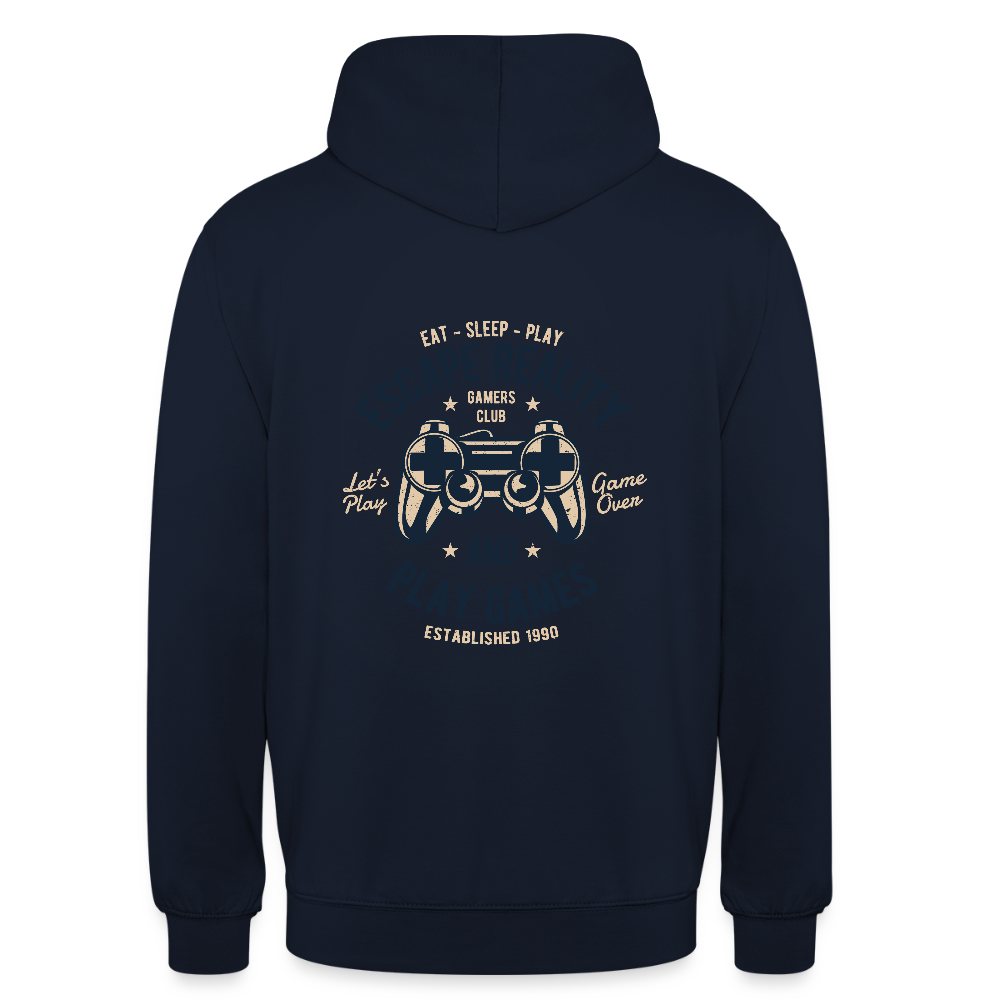 Escape Reality Unisex Hoodie - navy
