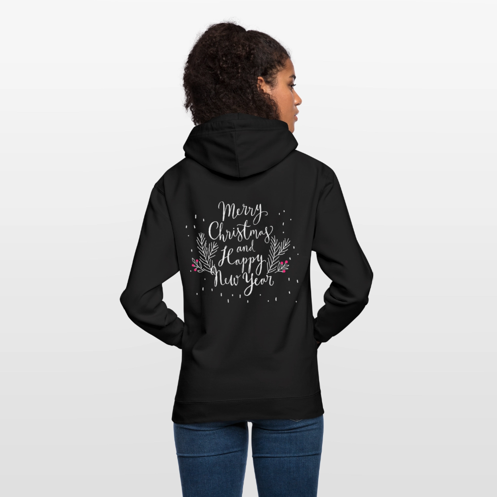 Merry Christmas Unisex Hoodie - black