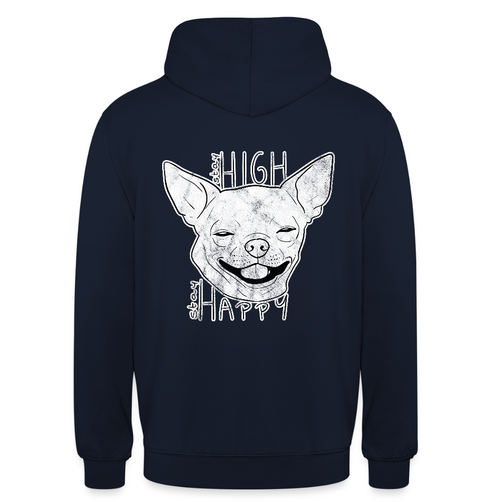 Stay high stay happy Unisex Hoodie - navy