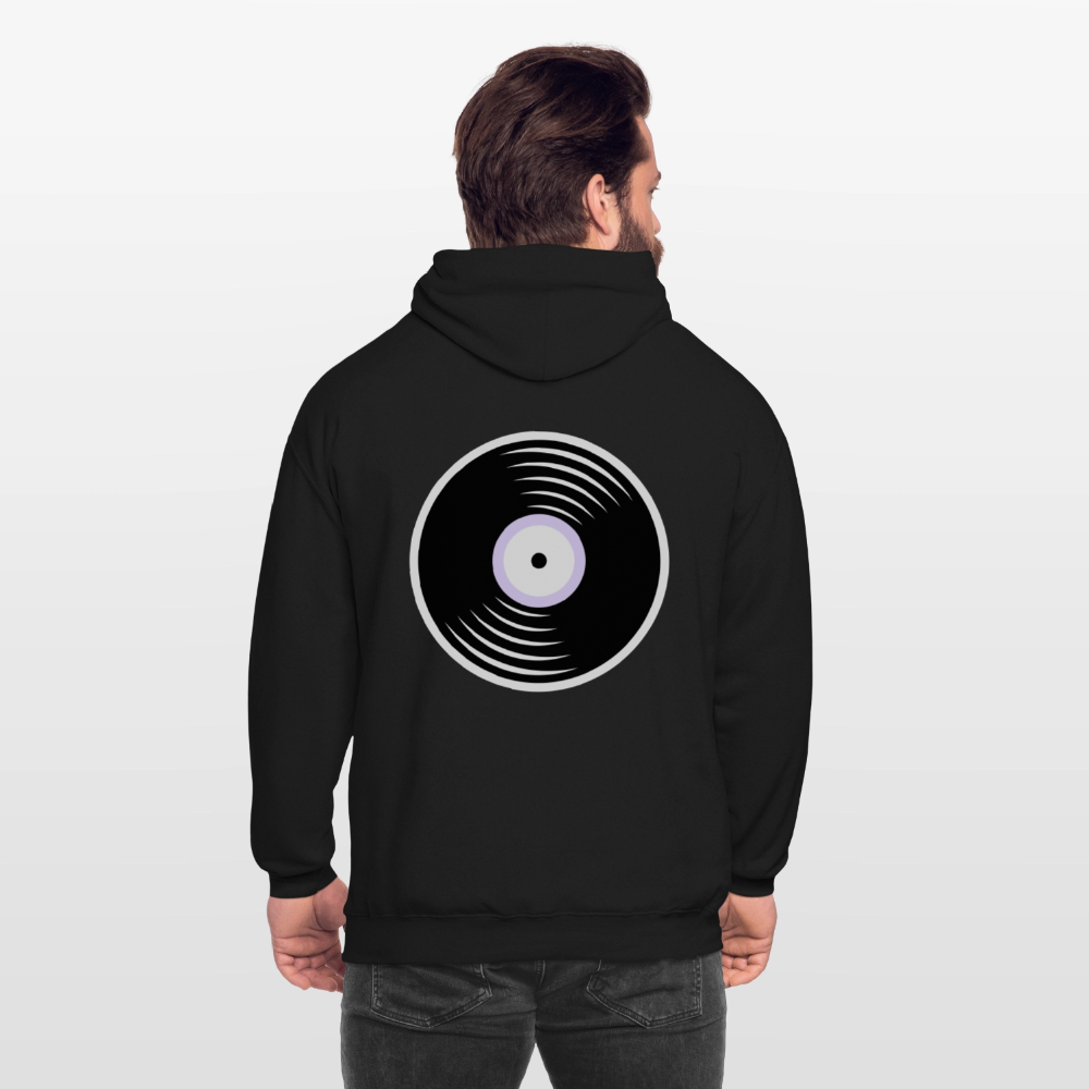 Vinyl Unisex Hoodie - black