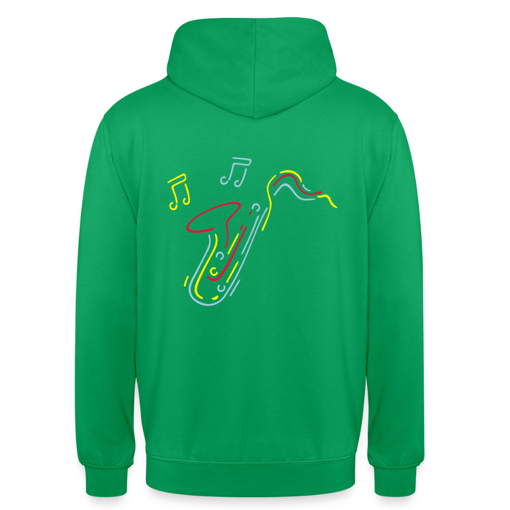 Saxophone  Unisex Hoodie - kelly green
