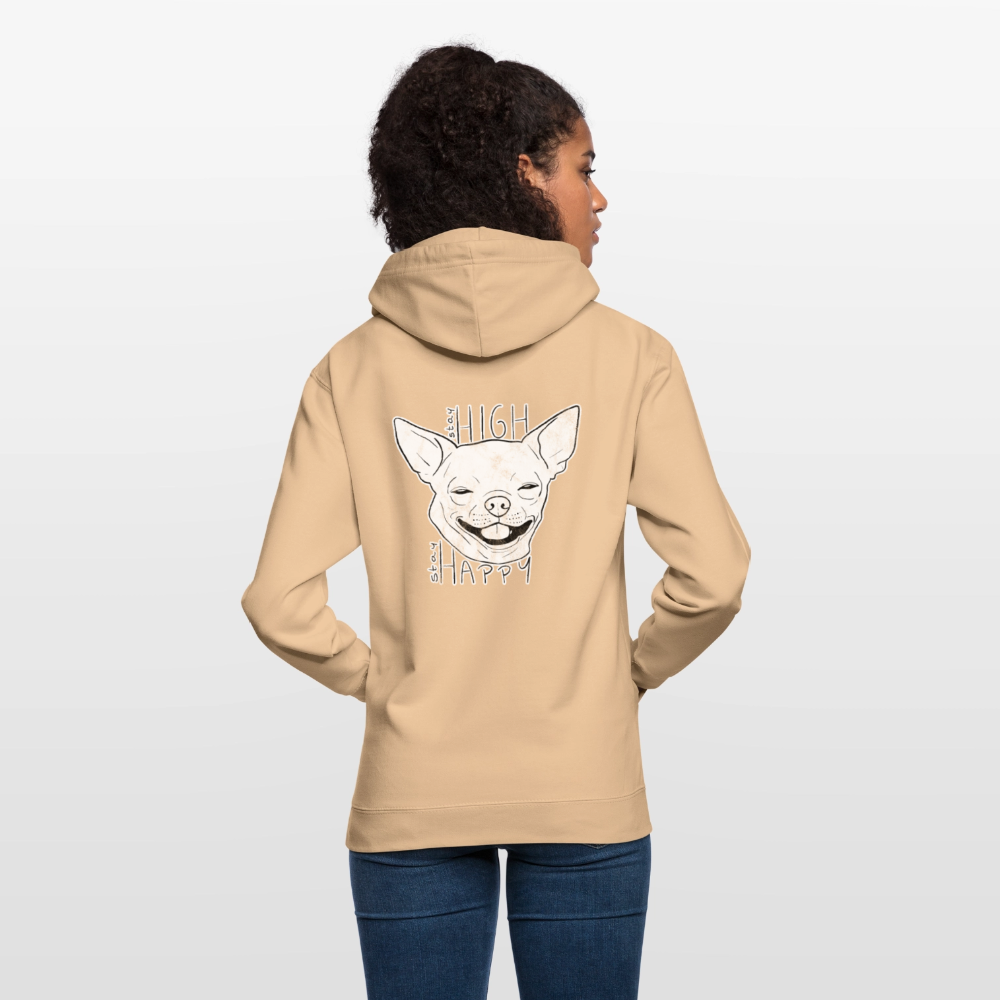 Stay high stay happy Unisex Hoodie - peach