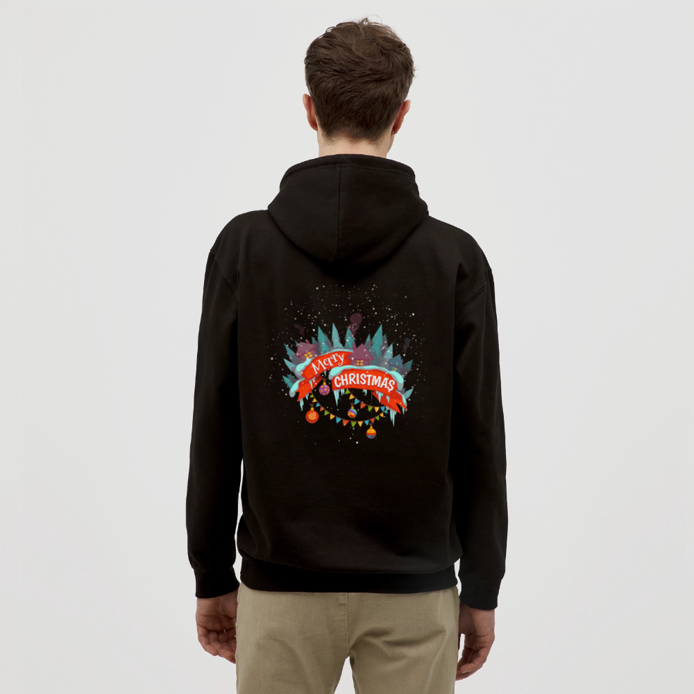 Merry Christmas Unisex Hoodie - black