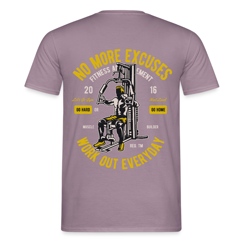 Work out everyday Men's T-Shirt - purple-grey 