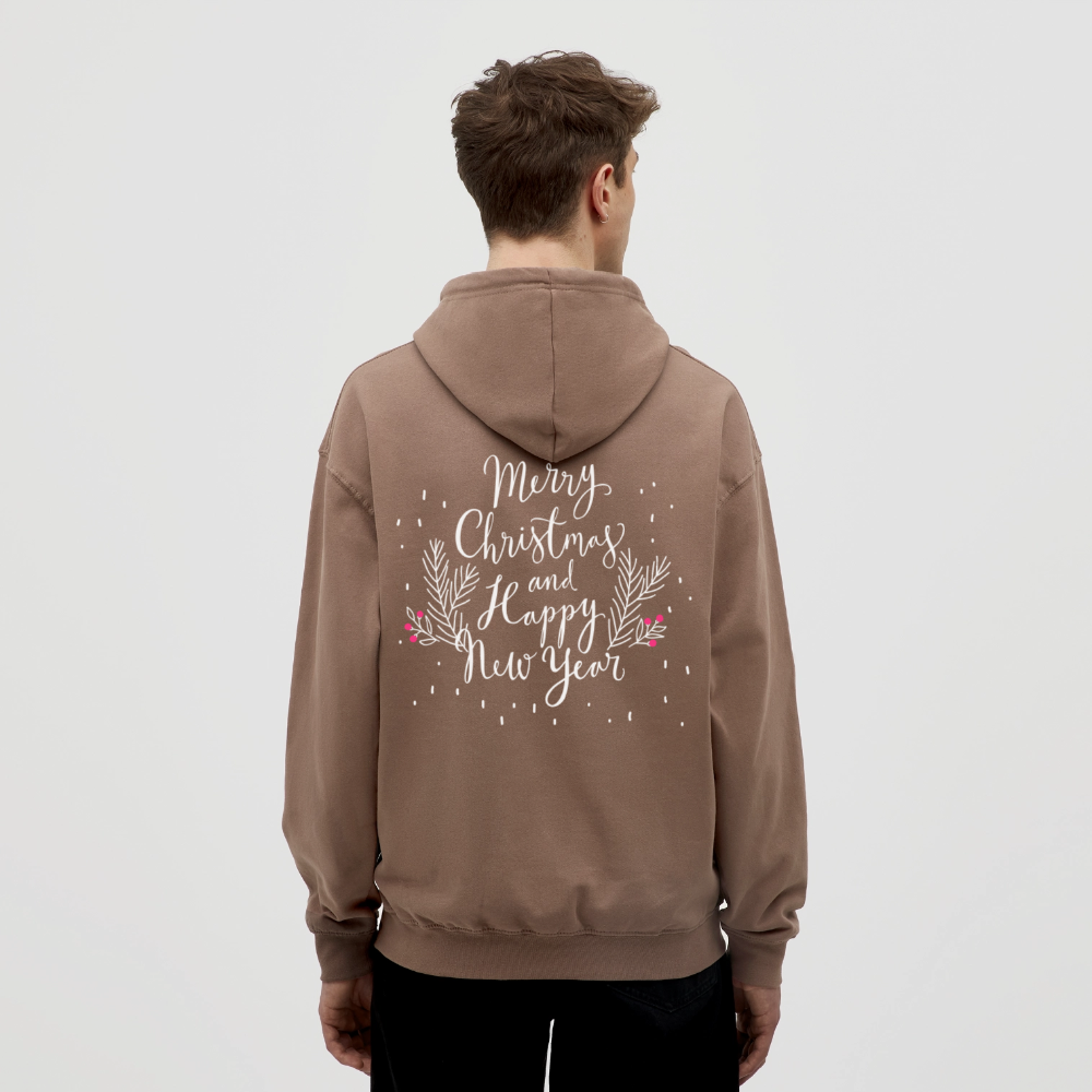 Merry Christmas Unisex Hoodie - mocha