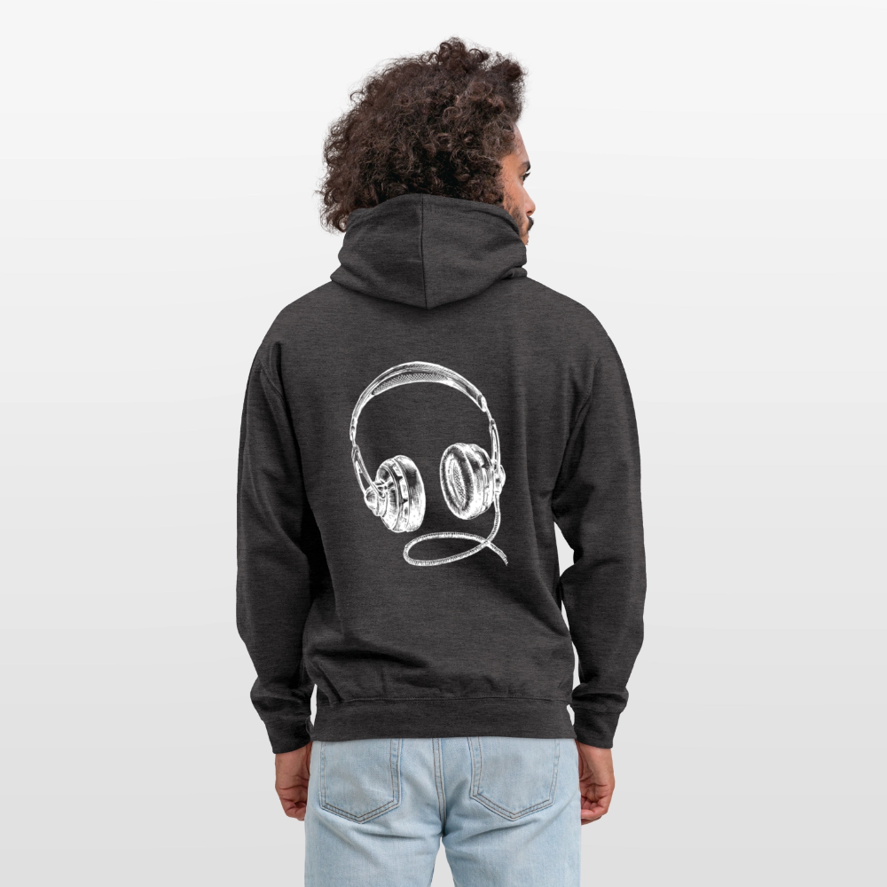 Headphones Unisex Hoodie - charcoal grey