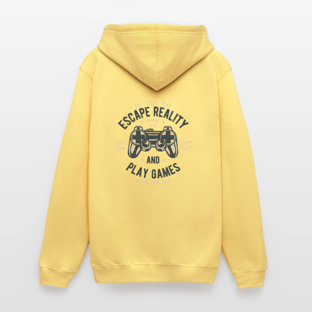 Escape Reality Unisex Hoodie - lemon yellow