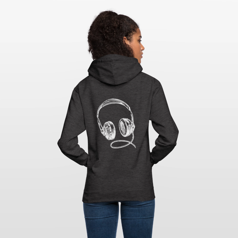 Headphones Unisex Hoodie - charcoal grey