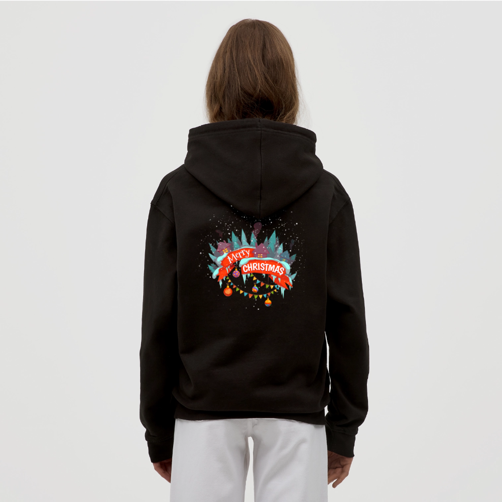 Merry Christmas Unisex Hoodie - black