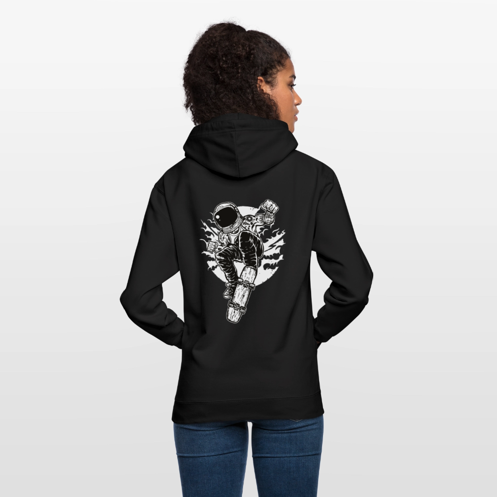 Astraunaut Space Skater Unisex Hoodie - black