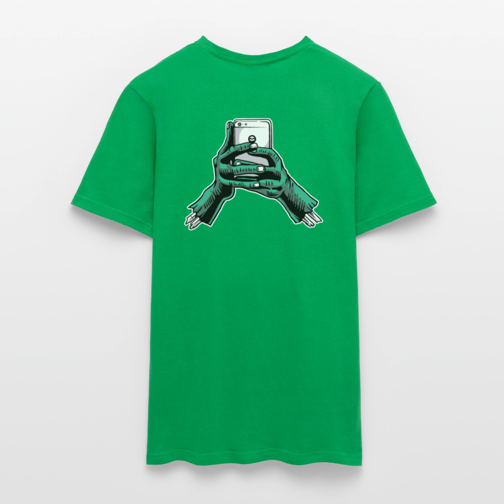 zombie phone Men's T-Shirt - kelly green