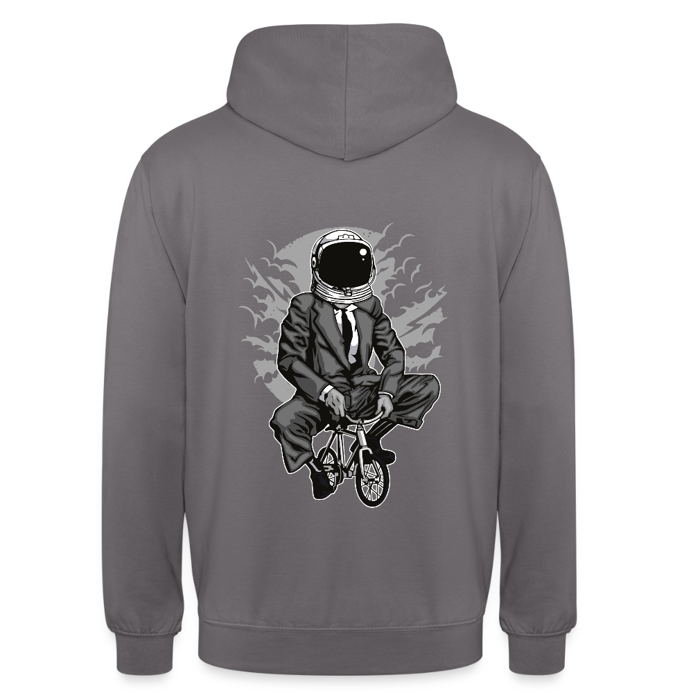 Bike to the moon Unisex Hoodie - elephant grey