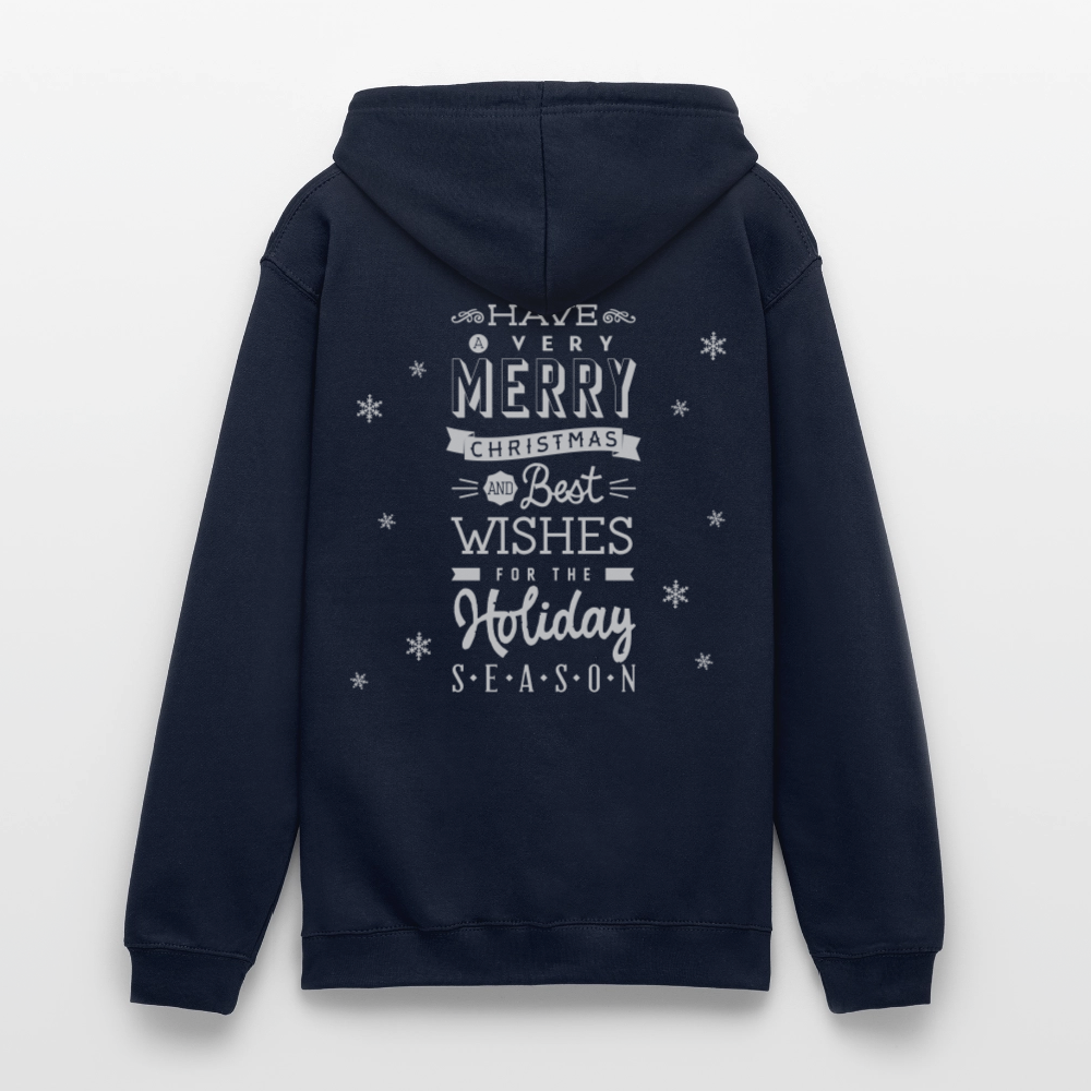 Merry Christmas Unisex Hoodie - navy