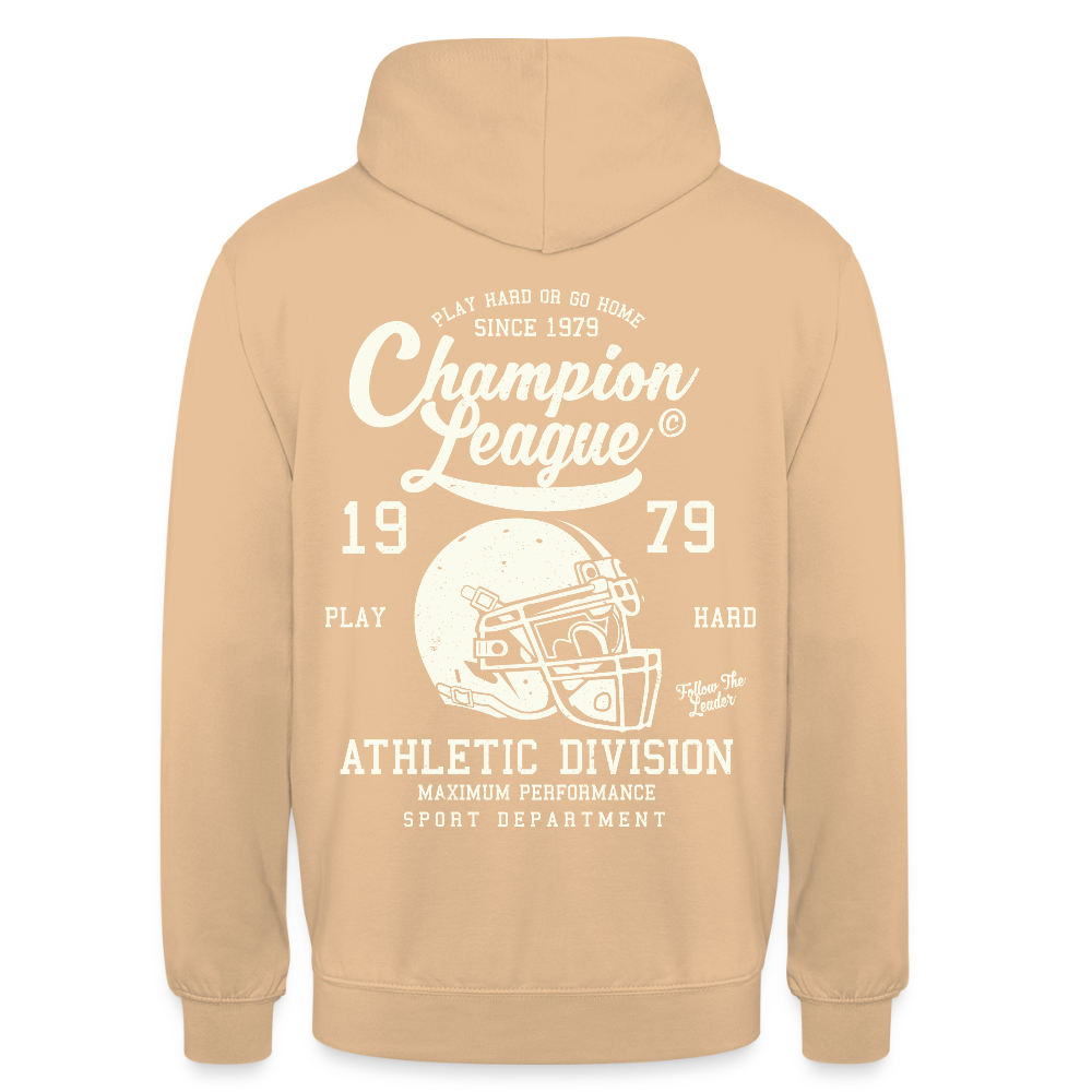 Champion League Unisex Hoodie - peach