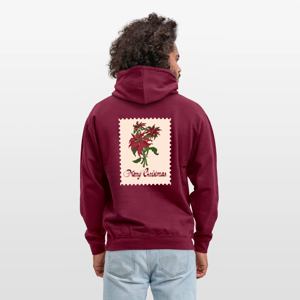 Merry Christmas Unisex Hoodie - bordeaux